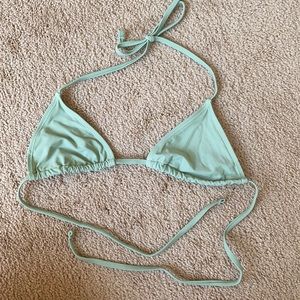 Green/mint bikini top